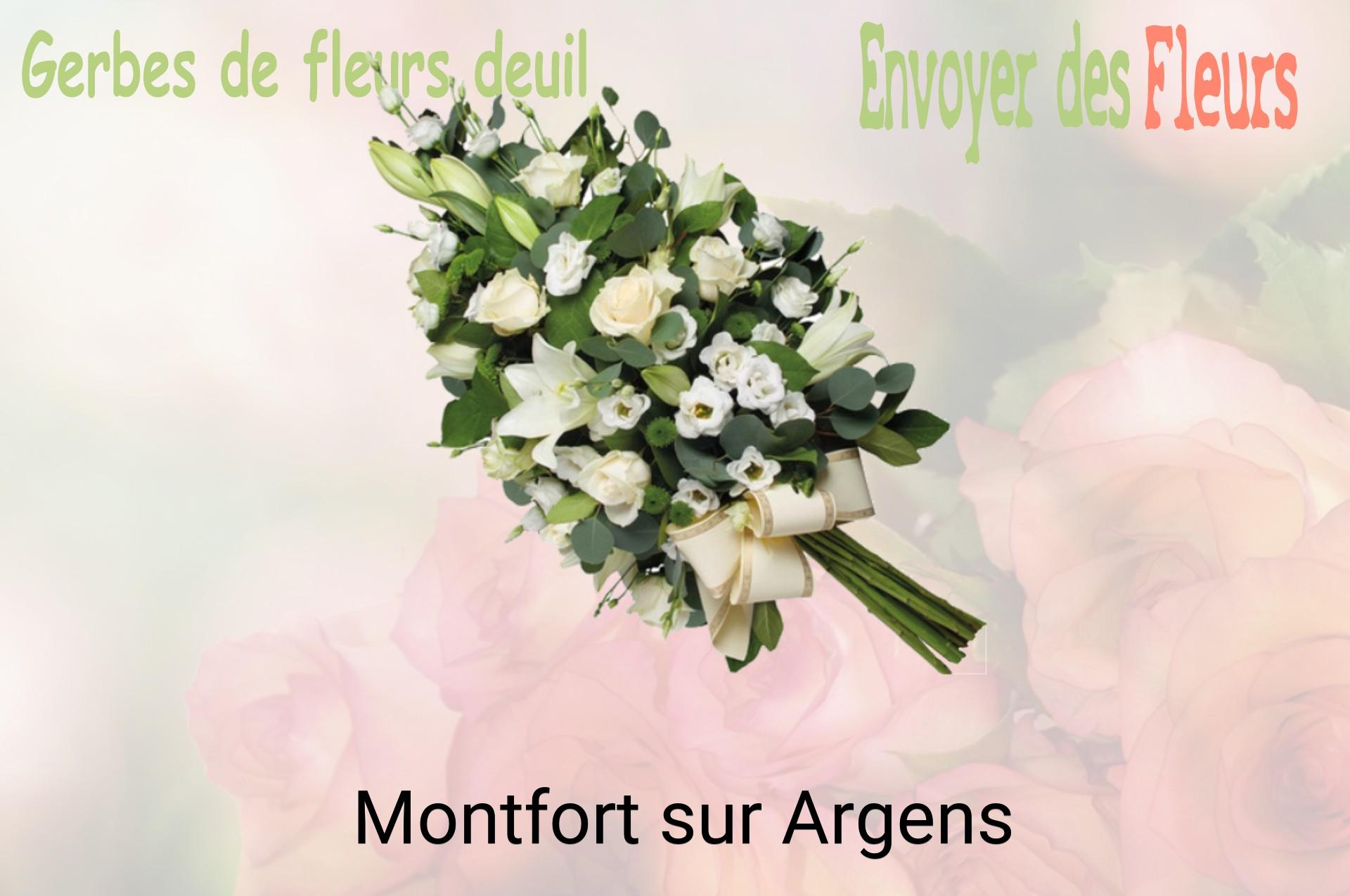 Gerbe de fleurs de deuil livrée à Montfort-sur-Argens